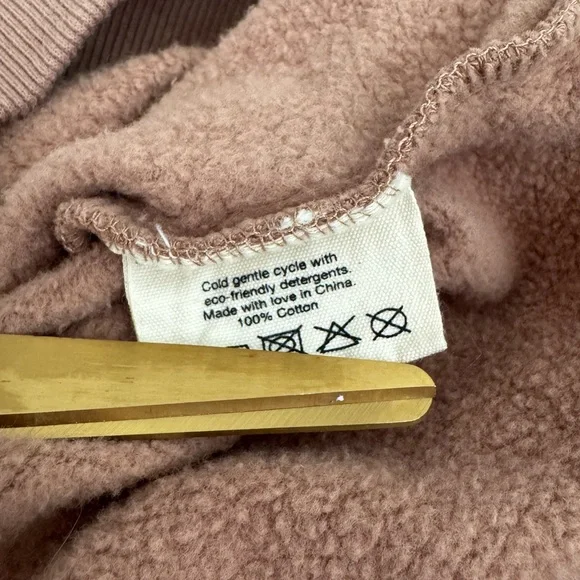 Araminta James Tan Brown Paris Love Sweatshirt Pullover Medium - Picture 10 of 10